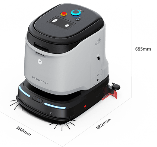 J36 floor-cleaning robot
